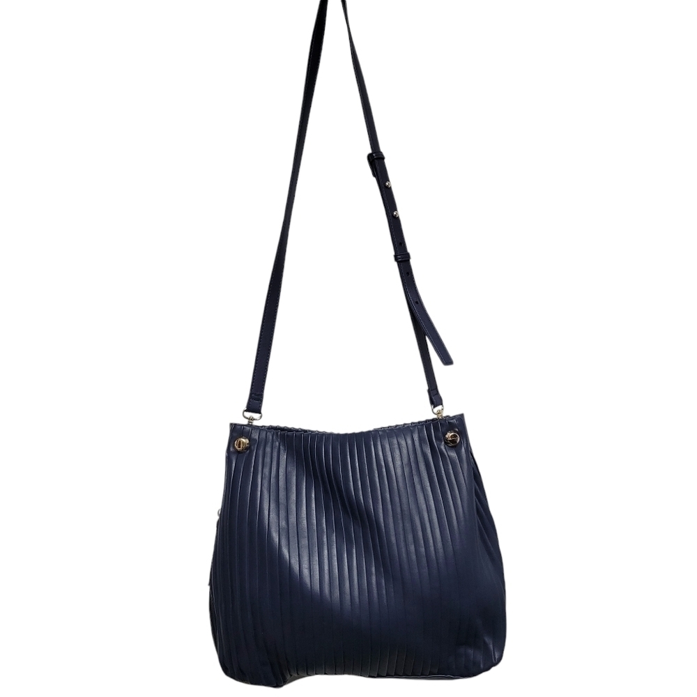 Alfani Faux Leather Hobo Bag Women’s. Color Blue. Size Large. New Without Tag - Picture 2 of 8